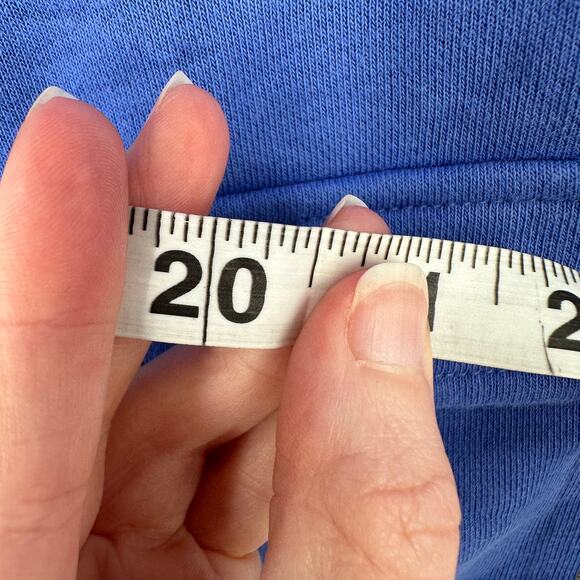 Talbots Hoodie Sweatershirt Women XS Blue French Terry Pullover Zip Comfort Soft - Picture 7 of 8